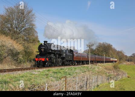 43106 geht auf dem SVR an der Severn Lodge vorbei Stockfoto