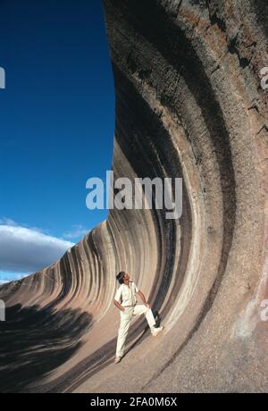 Westaustralien. Katanning. Wave Rock in der Nähe von Hyden. Stockfoto