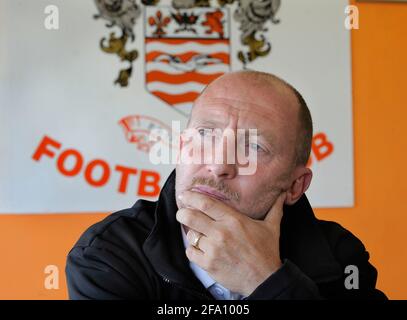 BLACKPOOL MANAGER IAN HOLLOWAY 28/4/2010. BILD DAVID ASHDOWN Stockfoto