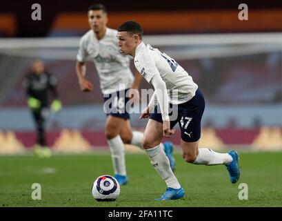 Birmingham, England, 21. April 2021. Phil Foden von Manchester City während des Spiels in der Premier League in Villa Park, Birmingham. Bildnachweis sollte lauten: Darren Staples / Sportimage Stockfoto