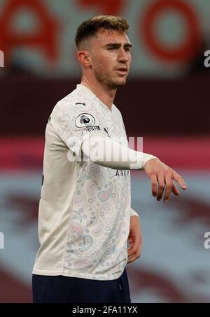 Birmingham, England, 21. April 2021. Aymeric Laporte von Manchester City während des Spiels in der Premier League in Villa Park, Birmingham. Bildnachweis sollte lauten: Darren Staples / Sportimage Stockfoto