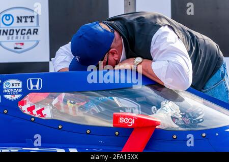 Birmingham, Alabama, USA. April 2021. ALEX PALOU (10) aus Barcelona, Spanien, gewinnt den Honda Indy Grand Prix von Alabama im Barber Motorsports Park in Birmingham, Alabama. Quelle: Walter G Arce SR Grindstone Medi/ASP/ZUMA Wire/Alamy Live News Stockfoto