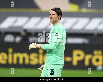 v. l. Torhüter Marwin Hitz (Borussia Dortmund) Fussball, Herren, Saison 2020/2021, 1. Bundesliga (30. Spieltag), Borussia Dortmund - 1. FC Union Berl Stockfoto