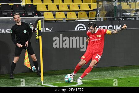 Christopher Trimmel (1. FC Union) beim Eckball Fussball, Herren, Saison 2020/2021, 1. Bundesliga (30. Spieltag), Borussia Dortmund - 1. FC Union Berl Stockfoto