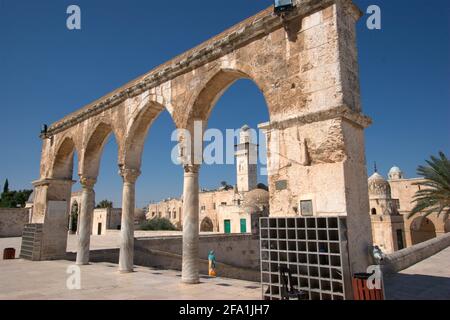 Israel, Jerusalem, alte Stadt, Tempelberg Stockfoto