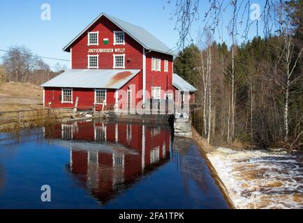 Die Mühle Joutsenkoski in Lappeenranta, Finnland Stockfoto