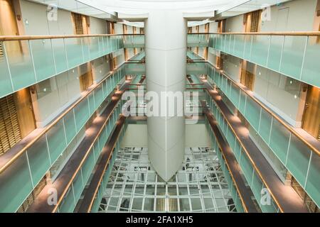 Paris, Frankreich - September 17 2016: Innenhof des Sheraton Paris Airport Hotels Stockfoto