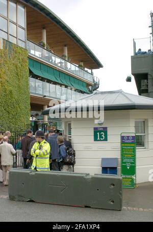 WIMBLEDON 2007 7. TAG 2/7/07. AUTOSTOPPER STELLEN DAVID ASHDOWN VOR Stockfoto