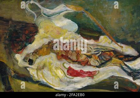 Chaïm Soutine (1893-1943). Französischer Maler weißrussischer Herkunft. Stillleben mit einem Fasan, ca. 1924. Öl auf Leinwand (64,5 x 92 cm). Orangerie Museum. Paris. Frankreich. Stockfoto
