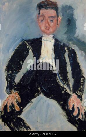 Chaim Soutine (1893-1943). Französischer Maler weißrussischer Herkunft. Der beste Mann, ca. 1924-1925. Öl auf Leinwand (100 x 81 cm). Orangerie Museum. Paris. Frankreich. Stockfoto