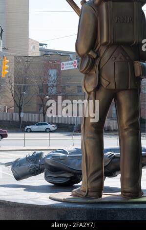 Denkmal zum Krieg von 1812 von Douglas Coupland (2008) Stockfoto