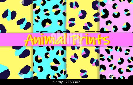 Leopardendruck. Tierhautmuster. Nahtloses Leopardenmuster. Stock Vektor