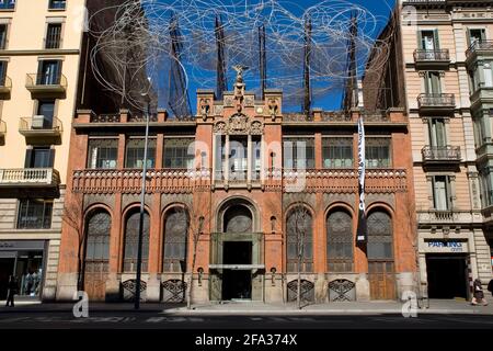 Fundació Antoni Tàpies, Antoni Tàpies Stiftung, Barcelona Stockfoto