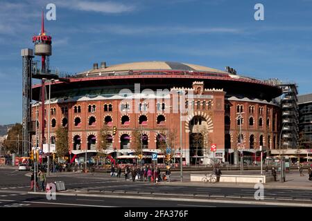 Plaza de Toros de las Arenas, Barcelona Stockfoto