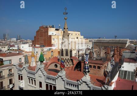 Palau Güell, Barcelona Stockfoto