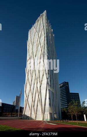 Torre Diagonal 00, Barcelona Stockfoto