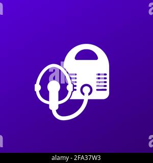 Symbol für Vernebler oder Inhalator Stock Vektor