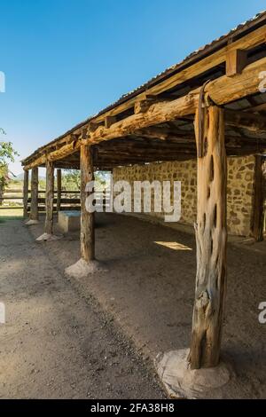 Steinkorral auf der Empire Ranch und dem Las Cienegas National Conservation Area in Arizona, USA Stockfoto