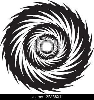 Vortex vector illustration symbol Logo Template Design Stock Vektor