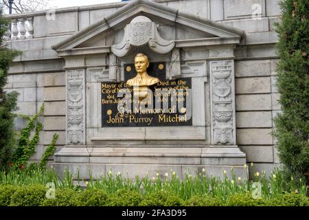 John Purroy Mitchell Denkmal, Central Park, New York Stockfoto