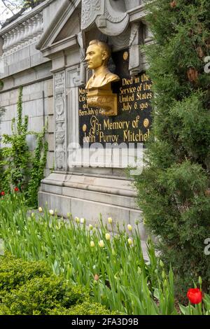 John Purroy Mitchell Denkmal, Central Park, New York Stockfoto