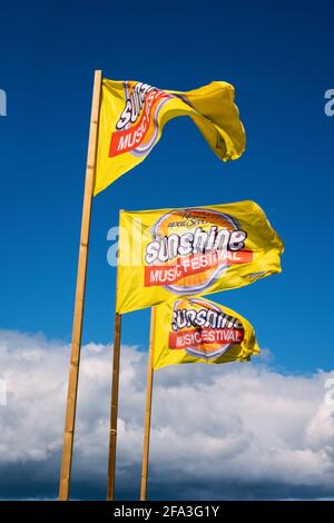 Sunshine Music Festival Site, Großbritannien Stockfoto