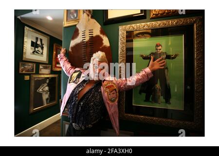 Darren Lyons (Große Bilder) Zu Hause in seinem West-London-Haus Stockfoto