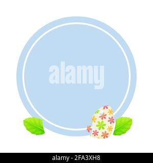 Frohe Ostern Grußkarte mit Eiern, Leben und Blumen. Kann für Promotion, Einladung, Sonderangebot Typografie Vorlage Konzept verwendet werden. Lager Stock Vektor