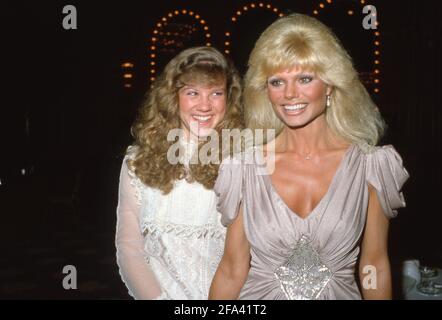 Loni Anderson und Tochter Deidre um die 1980er Jahre Credit: Ralph Dominguez/MediaPunch Stockfoto