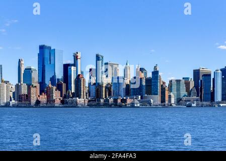 Skyline der Stadt New York City, Vereinigte Staaten von Amerika, USA Stockfoto