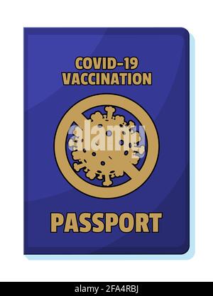 Covid-19 Impfpass. Stock Vektor