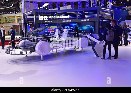 Shanghai, China. April 2021. Der 2021 Shanghai Auto Show Professional Publikumstag in Shanghai, China am 22. April 2021.(Foto von TPG/cnsphotos) Quelle: TopPhoto/Alamy Live News Stockfoto