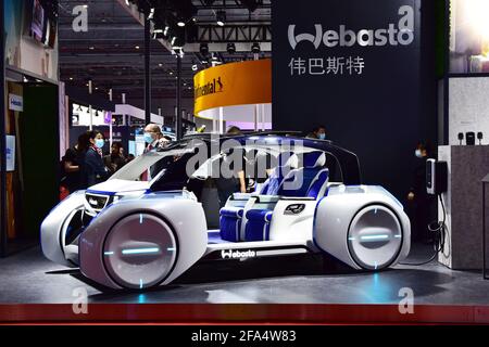 Shanghai, China. April 2021. Der 2021 Shanghai Auto Show Professional Publikumstag in Shanghai, China am 22. April 2021.(Foto von TPG/cnsphotos) Quelle: TopPhoto/Alamy Live News Stockfoto