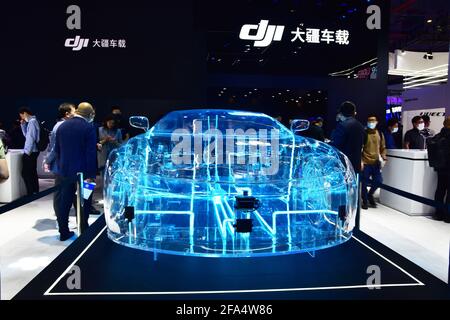 Shanghai, China. April 2021. Der 2021 Shanghai Auto Show Professional Publikumstag in Shanghai, China am 22. April 2021.(Foto von TPG/cnsphotos) Quelle: TopPhoto/Alamy Live News Stockfoto