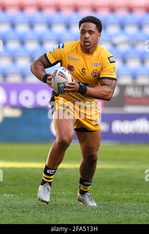 Jordan Turner (25) von Castleford Tigers in Aktion in , am 4/22/2021. (Foto von Craig Thomas/News Images/Sipa USA) Stockfoto