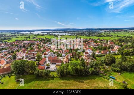 Muhr am See - idyllisches Dorf und Landschaft in fränkisch lake District Stockfoto