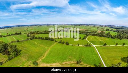 Muhr am See - idyllisches Dorf und Landschaft in fränkisch lake District Stockfoto