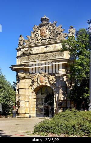 Polen, Stettin, Hafentor, woiwodschaft Westpommern. Stockfoto