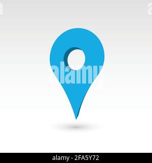 Kartenzeiger - 3D Vektorobjekt Stock Vektor