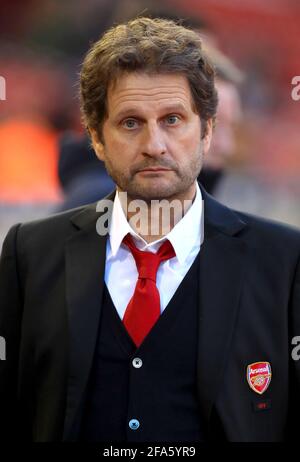 Aktenfoto vom 29-02-2020 von Arsenal Women Manager Joe Montemurro. Ausgabedatum: Freitag, 23. April 2021. Stockfoto