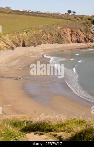 Der Strand von Challaborough, South Devon. VEREINIGTES KÖNIGREICH. Stockfoto