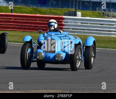 Richard Pilkington, Talbot T26 SS, Fox and Nicholl Trophy Race, GP Itala Trophy Race Meeting, Silverstone, Northamptonshire, England, 17. April 2021. Stockfoto