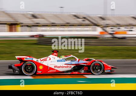 29 Sims Alexander (gbr), Mahindra Racing, Mahinda M7Electro, Aktion beim Valencia ePrix 2021, 3. Treffen der Formel-E-Weltmeisterschaft 2020-21, auf dem Circuit Ricardo Tormo vom 23. Bis 25. April in Valencia, Spanien - Foto François Flamand / DPPI Stockfoto