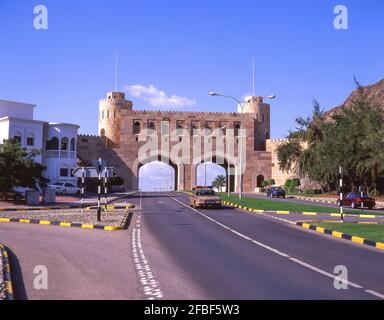 Muscat City Gate, Muscat, Masqat Governorate, Sultanat von Oman Stockfoto