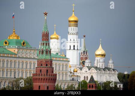 Ansicht des Kreml in Moskau Stockfoto