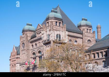 Queen's Park Government Building, Sitz der Provincial Legislative Assembly der Provinz Ontario, Kanada Stockfoto