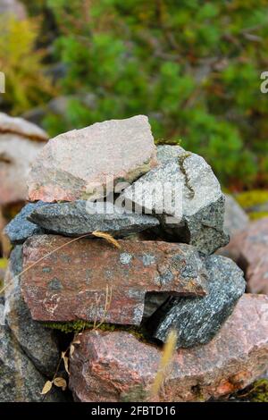 Stapel von Steinen Stockfoto