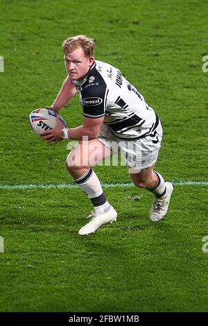 Hull, England. Freitag, 23. April 2021. Jordan Johnstone of Hull FC während des Betfred Super League-Spiels zwischen Hull FC und Wakefield Trinity im KCOM Stadium. (Ashley Allen/Alamy Live News. Stockfoto