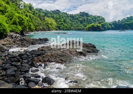 Meeresküste im Nationalpark Manuel Antonio, Costa Rica Stockfoto