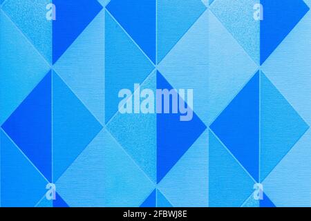 Tapete blau Farbe Licht Textur mit abstrakten geometrischen Muster Sand Pyramide Hintergrund. Stockfoto